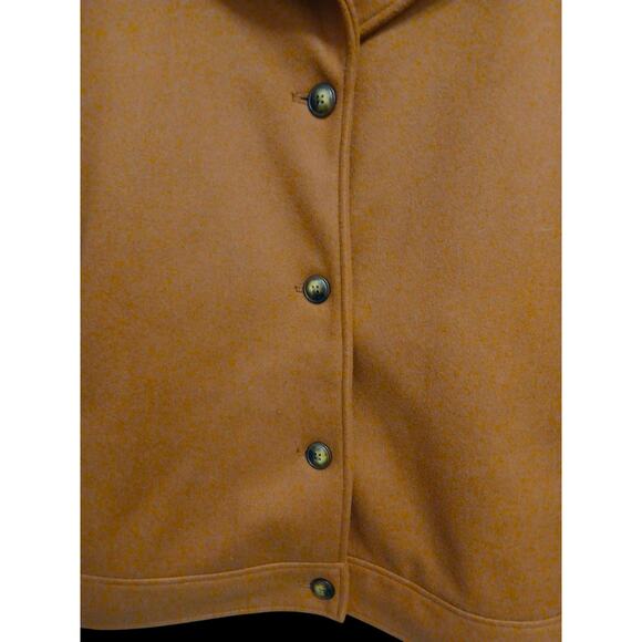 Old Navy Coat Plus Size 4X Rust Brown Wool Sherpa Collar Preppy Equestrian Boho - Picture 8 of 13